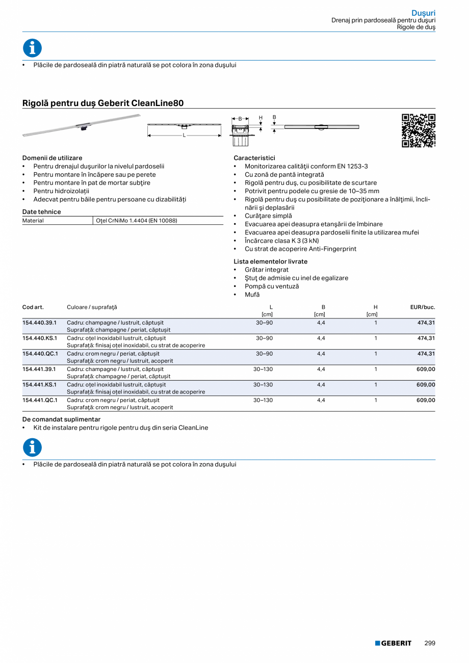 Pagina 298-Catalog GEBERIT - Sisteme sanitare - 2022  Catalog, brosura Romana 
Date tehnice

Lista elementelor ...
