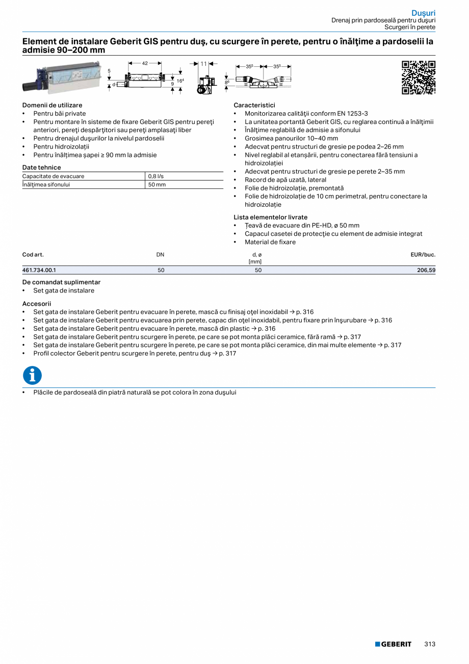 Pagina 312-Catalog GEBERIT - Sisteme sanitare - 2022  Catalog, brosura Romana 

Cromat lucios

Plastic

24,6
...
