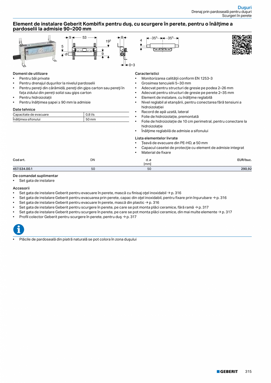 Pagina 314-Catalog GEBERIT - Sisteme sanitare - 2022  Catalog, brosura Romana ate tehnice

Lista elementelor...