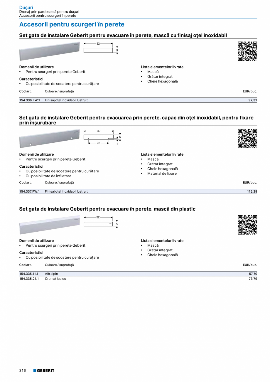 Pagina 315-Catalog GEBERIT - Sisteme sanitare - 2022  Catalog, brosura Romana 4,6

16,4

2,3

36,10

Cromat...