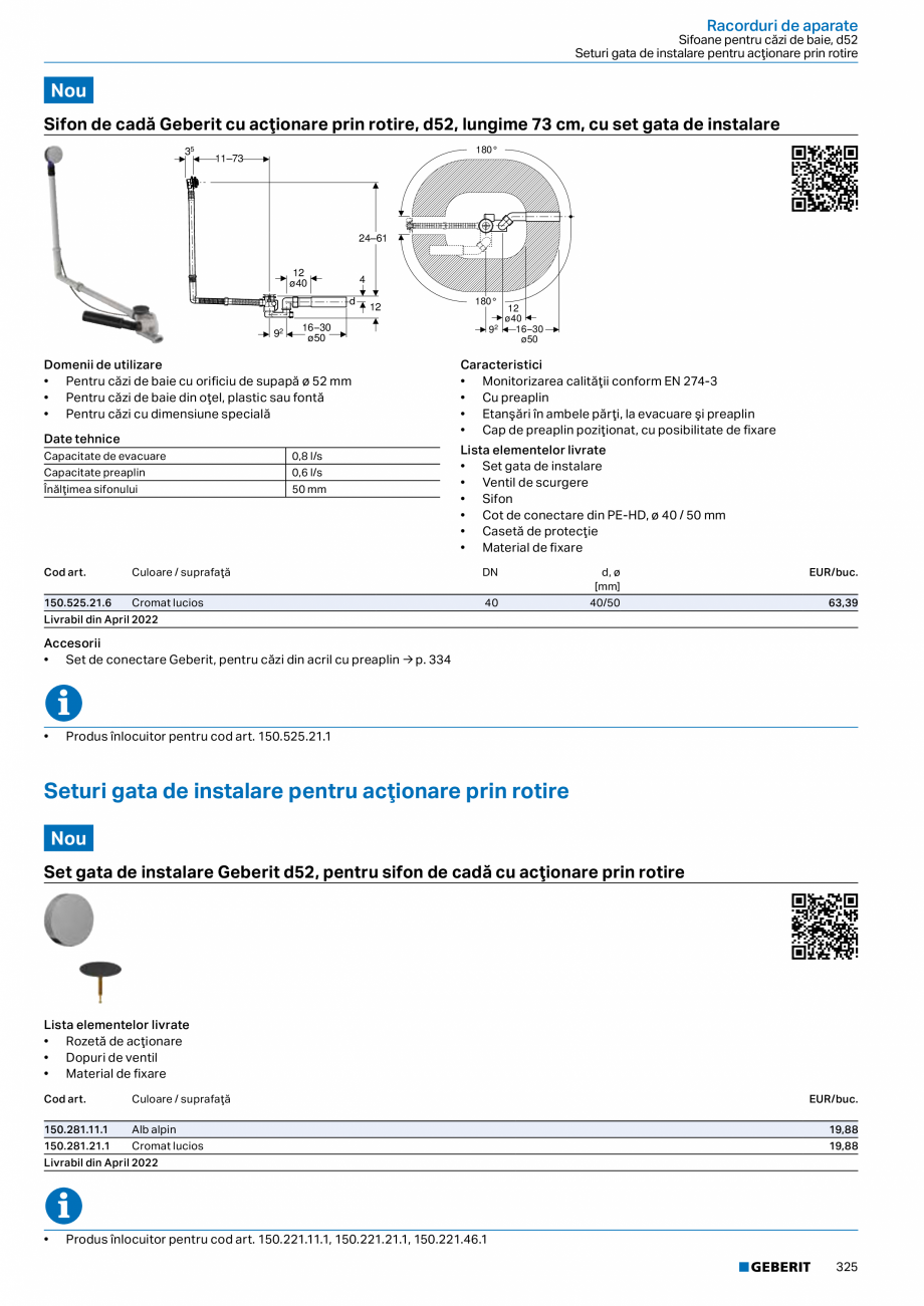 Pagina 324-Catalog GEBERIT - Sisteme sanitare - 2022  Catalog, brosura Romana ü

Abstand max. 1,7 m

Abstand...