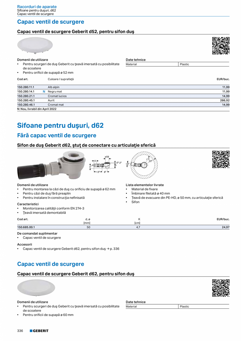 Pagina 335-Catalog GEBERIT - Sisteme sanitare - 2022  Catalog, brosura Romana de ridicare electric, cu...