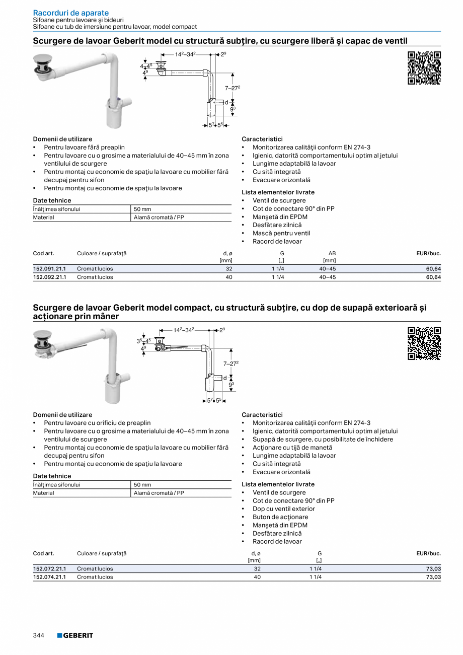 Pagina 343-Catalog GEBERIT - Sisteme sanitare - 2022  Catalog, brosura Romana a reţea Geberit pentru cutia de ...