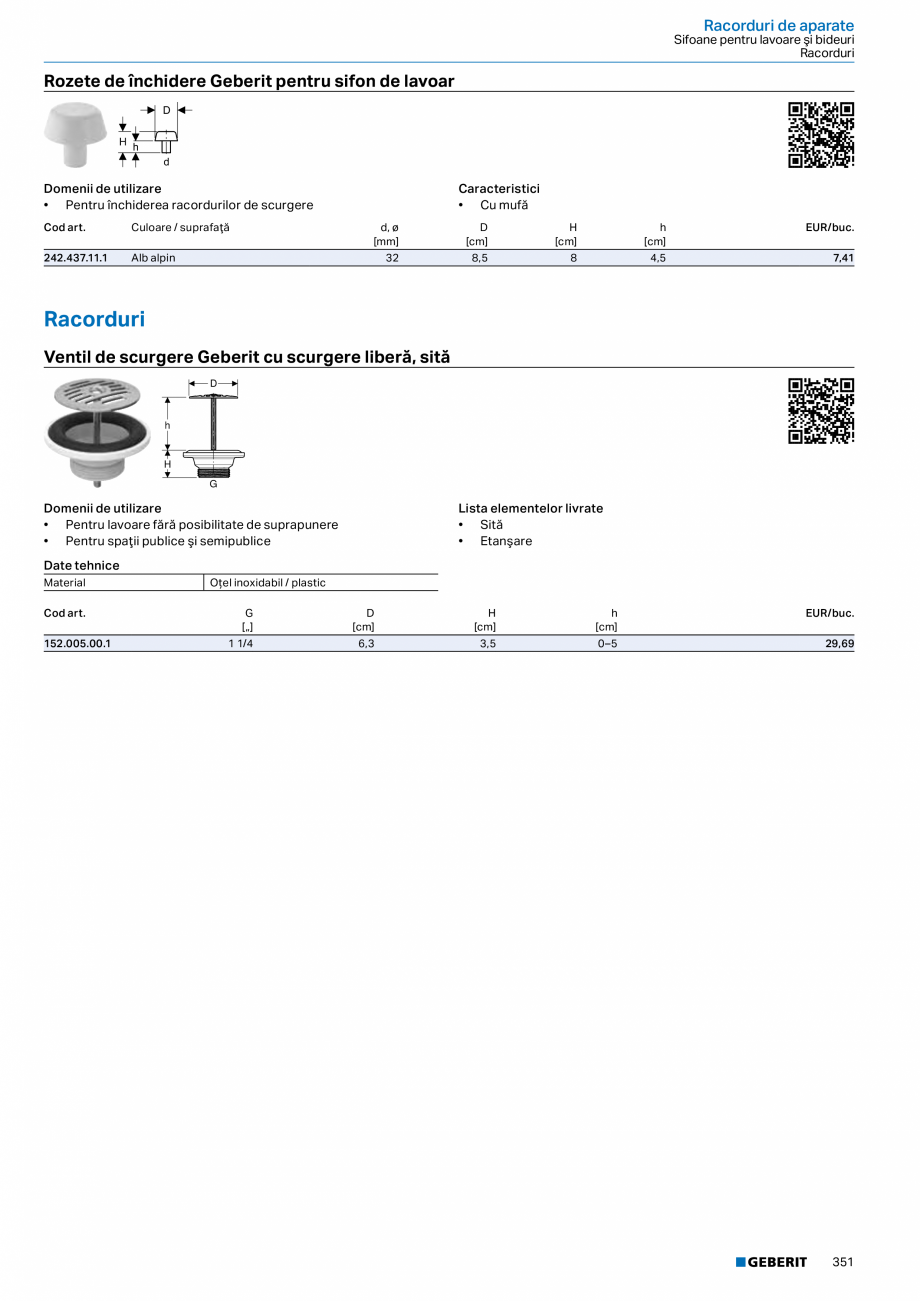 Pagina 350-Catalog GEBERIT - Sisteme sanitare - 2022  Catalog, brosura Romana 

B
[cm]

H
[cm]

T
[cm]

EUR/buc...