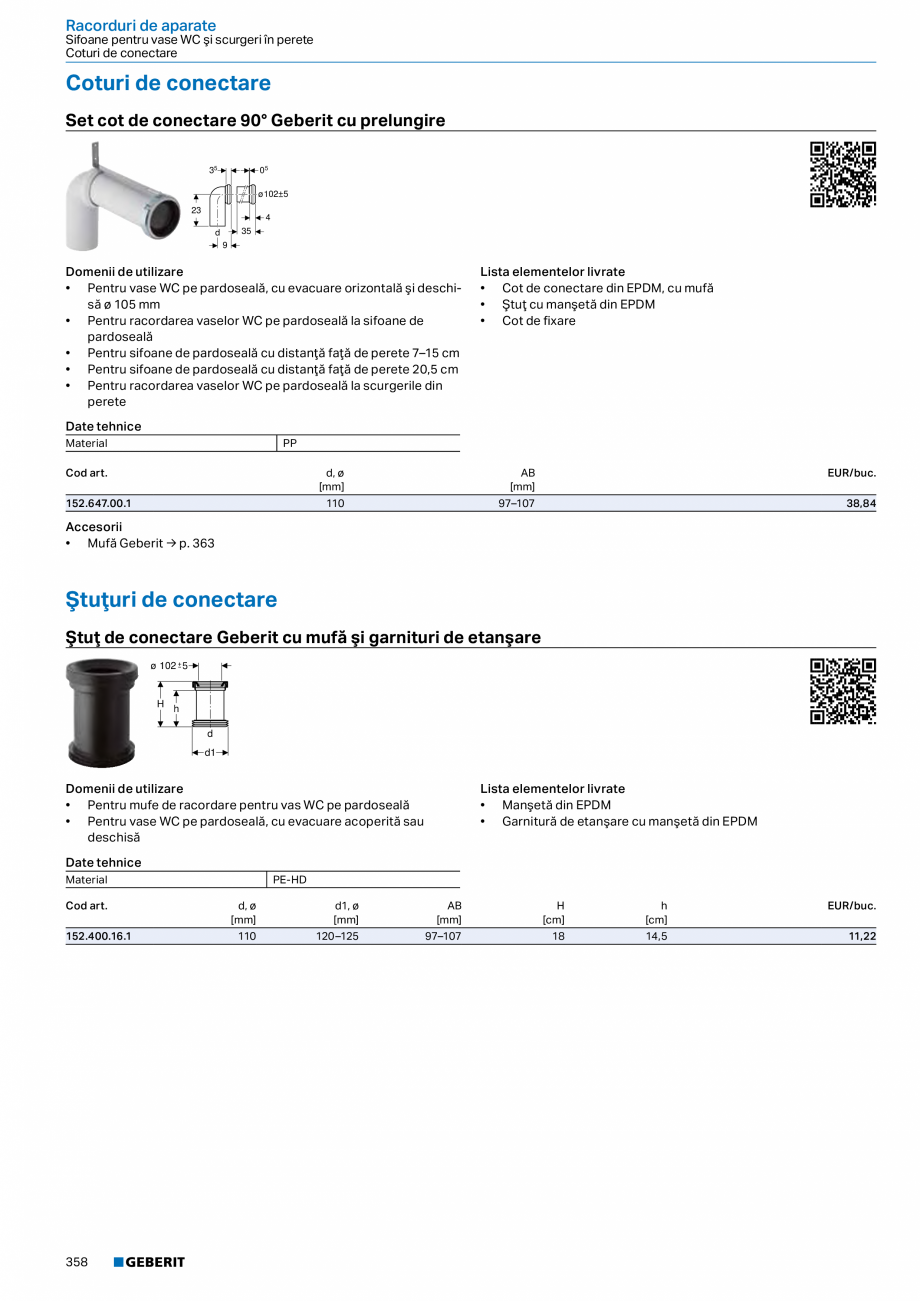 Pagina 357-Catalog GEBERIT - Sisteme sanitare - 2022  Catalog, brosura Romana că şi de comunicare → p. 179
...