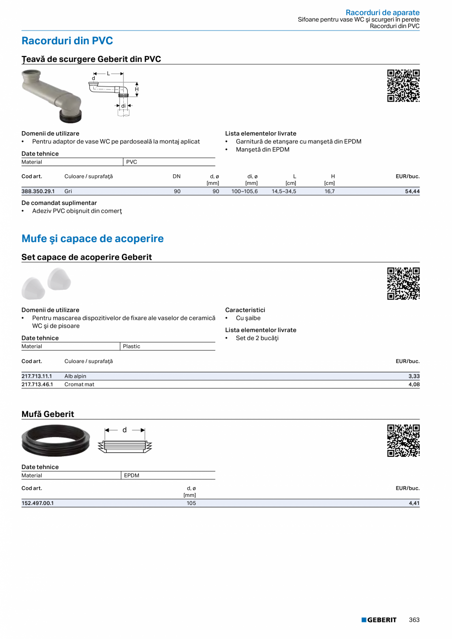 Pagina 362-Catalog GEBERIT - Sisteme sanitare - 2022  Catalog, brosura Romana lucru

12 V DC

Putere maximă...