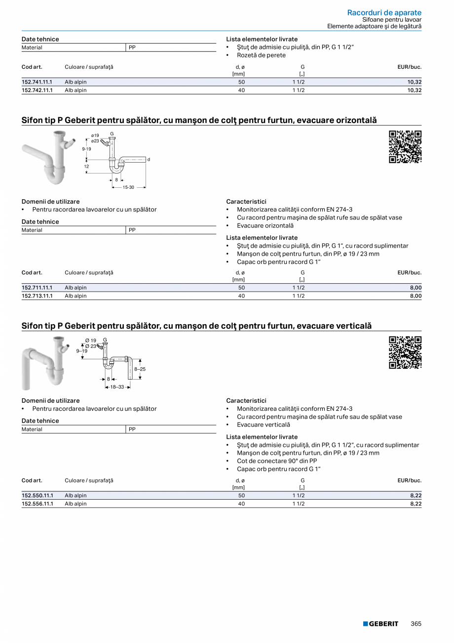 Pagina 364-Catalog GEBERIT - Sisteme sanitare - 2022  Catalog, brosura Romana are, silenţios
• Dispozitiv de...