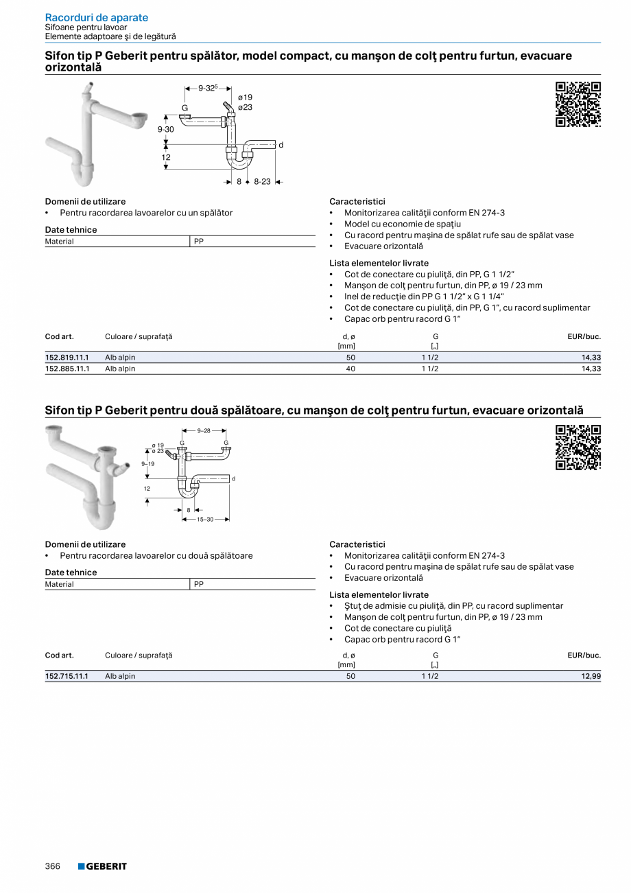 Pagina 365-Catalog GEBERIT - Sisteme sanitare - 2022  Catalog, brosura Romana ionare electronică a spălării...