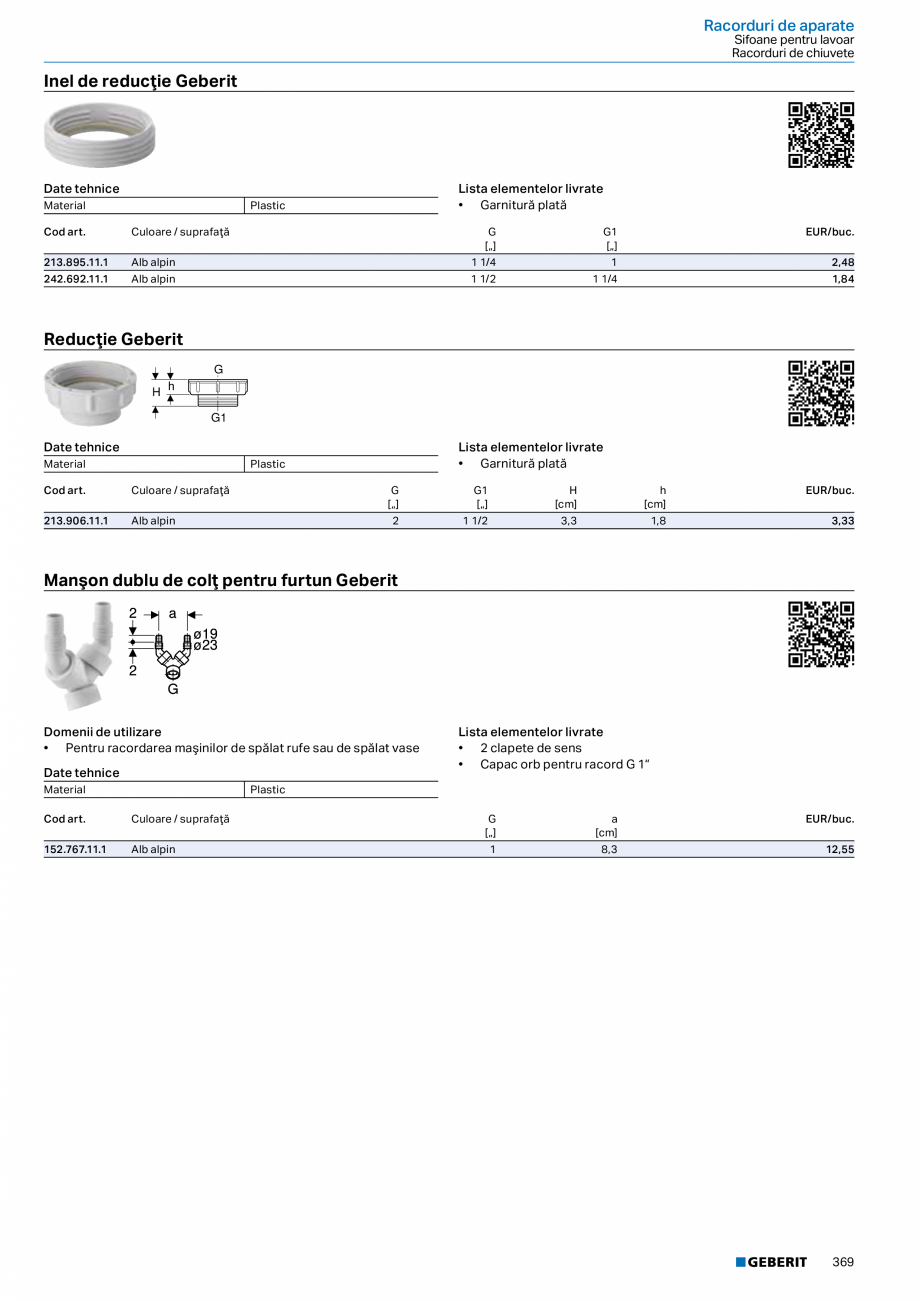 Pagina 368-Catalog GEBERIT - Sisteme sanitare - 2022  Catalog, brosura Romana tru alimentare de la baterie,...