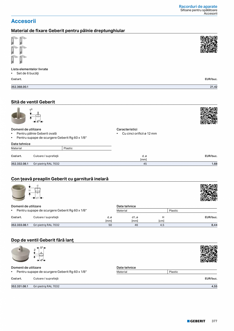 Pagina 376-Catalog GEBERIT - Sisteme sanitare - 2022  Catalog, brosura Romana  volume de apă, prin apropierea ...