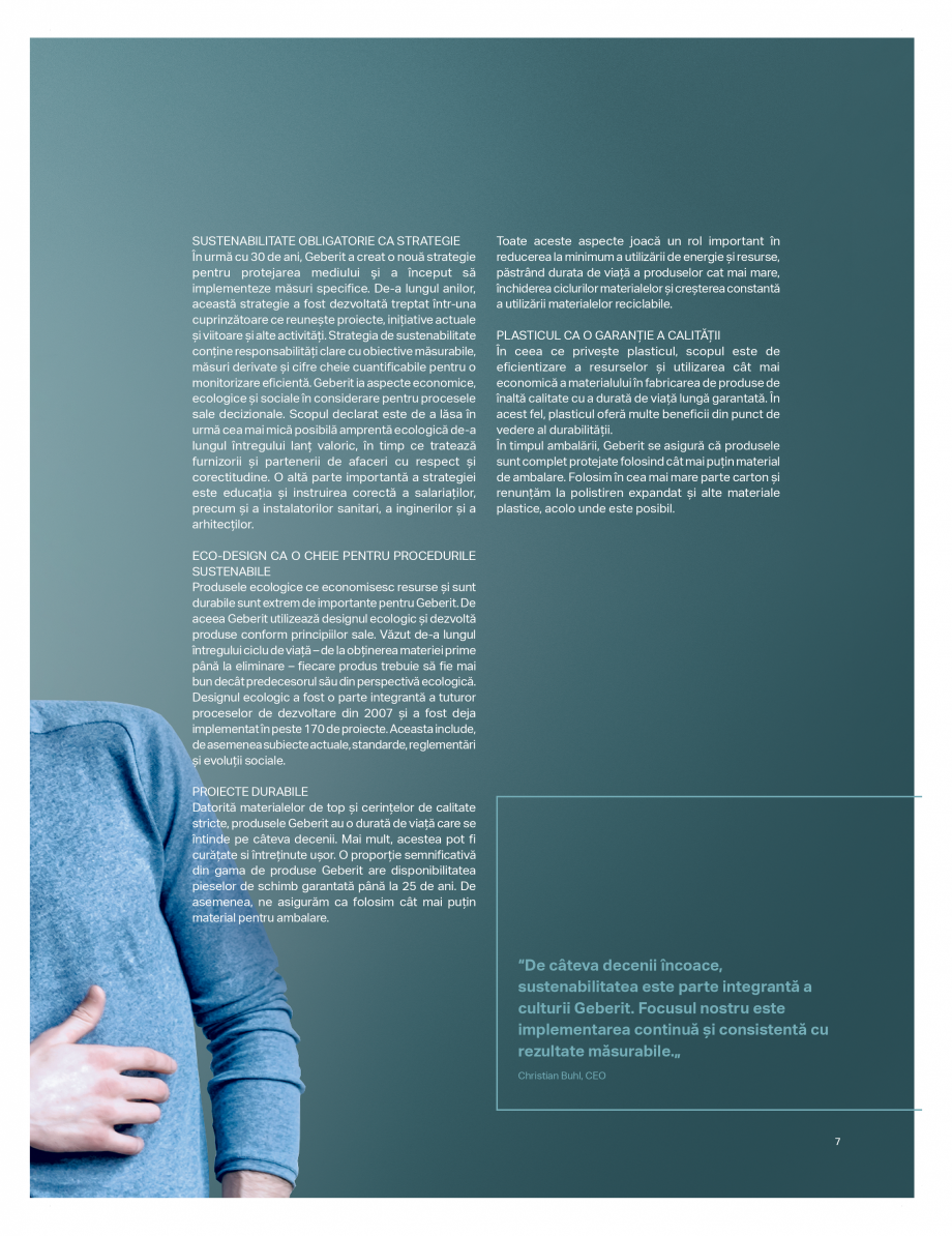 Pagina 3-Catalog GEBERIT - Colectii de baie - 2022  Catalog, brosura Romana NABILE
Produsele ecologice ce...