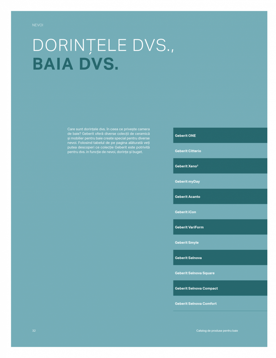 Pagina 28-Catalog GEBERIT - Colectii de baie - 2022  Catalog, brosura Romana tip
pieptăne integrată. Toate...