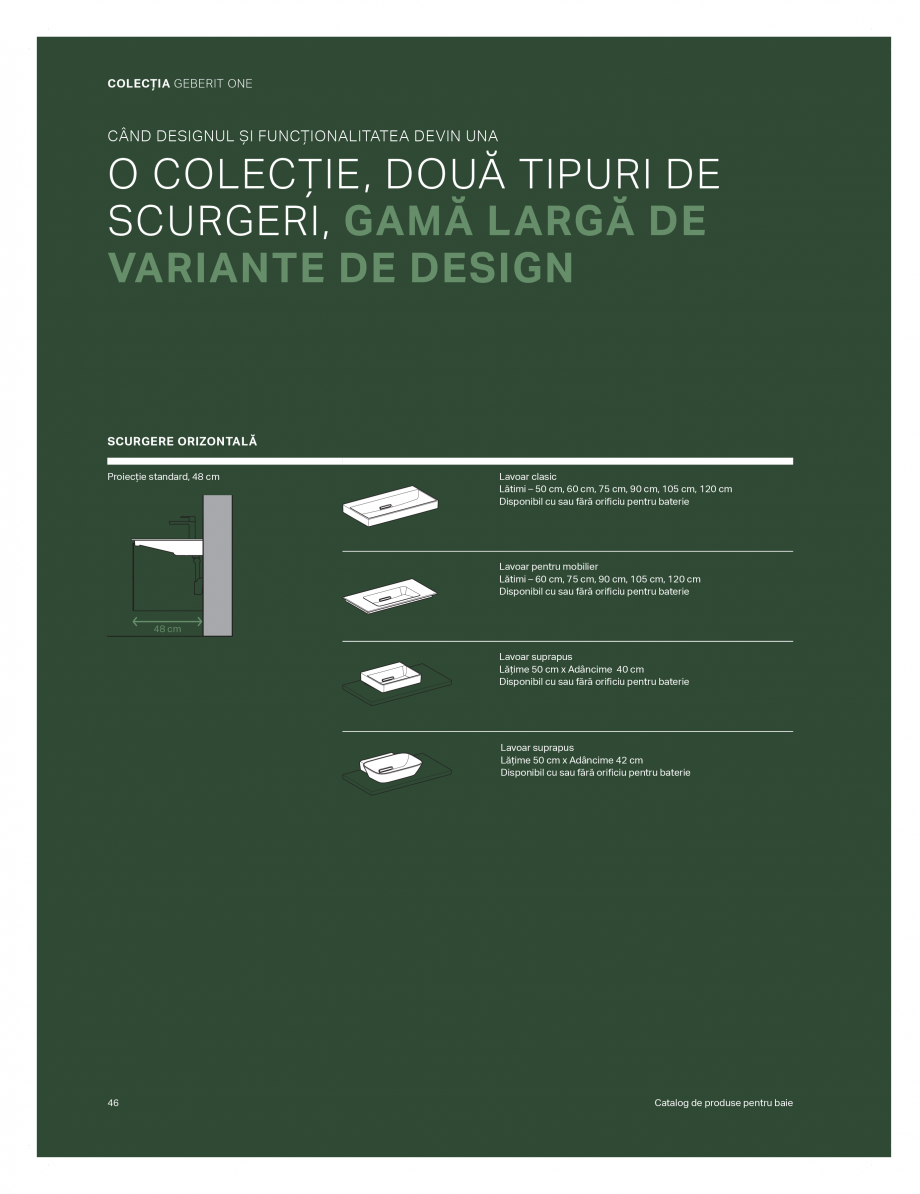 Pagina 42-Catalog GEBERIT - Colectii de baie - 2022  Catalog, brosura Romana ul poate fi îndepărtat...