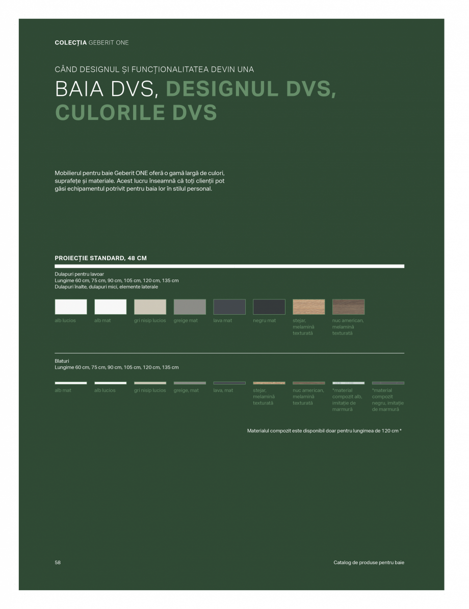 Pagina 54-Catalog GEBERIT - Colectii de baie - 2022  Catalog, brosura Romana  formelor
sale moi, organice și...