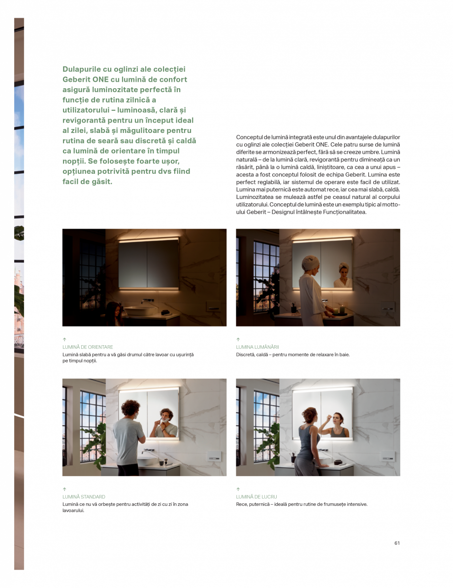 Pagina 57-Catalog GEBERIT - Colectii de baie - 2022  Catalog, brosura Romana Sistemul de aranjare integrat...