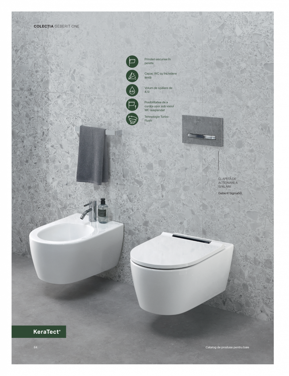 Pagina 60-Catalog GEBERIT - Colectii de baie - 2022  Catalog, brosura Romana  delicat, modern și atemporal,...