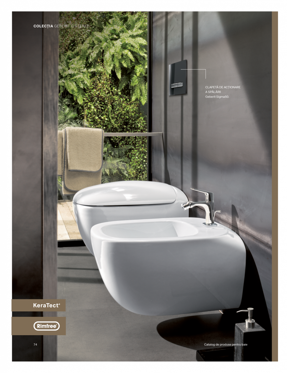 Pagina 70-Catalog GEBERIT - Colectii de baie - 2022  Catalog, brosura Romana ct promorționale cu lavoarul...