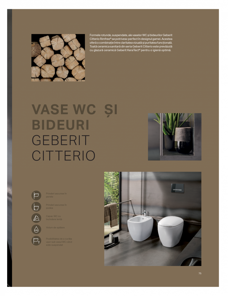 Pagina 71-Catalog GEBERIT - Colectii de baie - 2022  Catalog, brosura Romana  și diferite de fiecare dată....