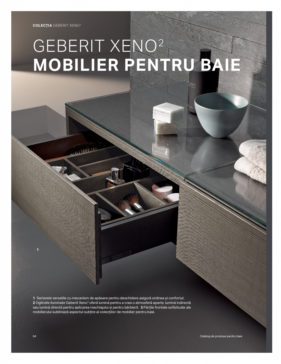Pagina 80-Catalog GEBERIT - Colectii de baie - 2022  Catalog, brosura Romana 
prim plan. Geberit Selnova se...