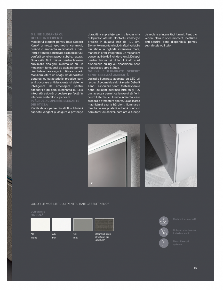 Pagina 81-Catalog GEBERIT - Colectii de baie - 2022  Catalog, brosura Romana , organică. Limbajul de design...