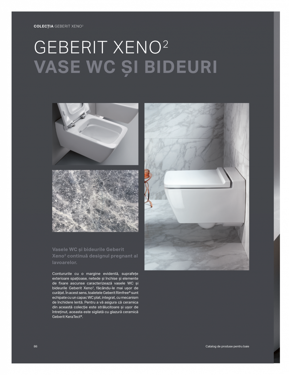Pagina 82-Catalog GEBERIT - Colectii de baie - 2022  Catalog, brosura Romana C suspendate sau
pe podea cu...