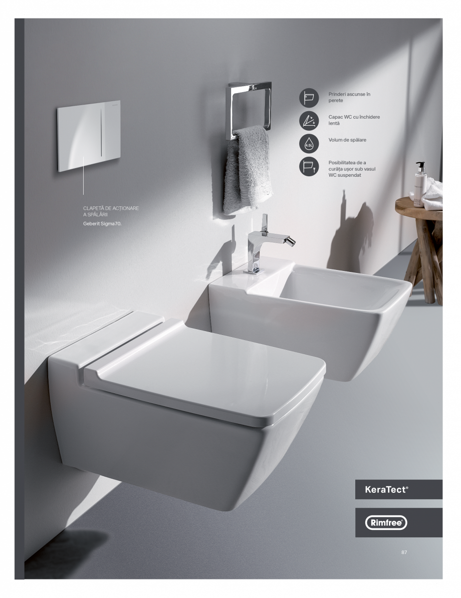 Pagina 83-Catalog GEBERIT - Colectii de baie - 2022  Catalog, brosura Romana i.

DESIGN

CURĂȚENIE
...