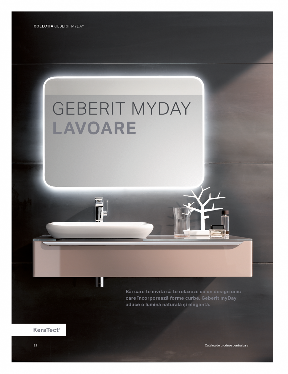 Pagina 88-Catalog GEBERIT - Colectii de baie - 2022  Catalog, brosura Romana oluții includ un lavoar
extrem...