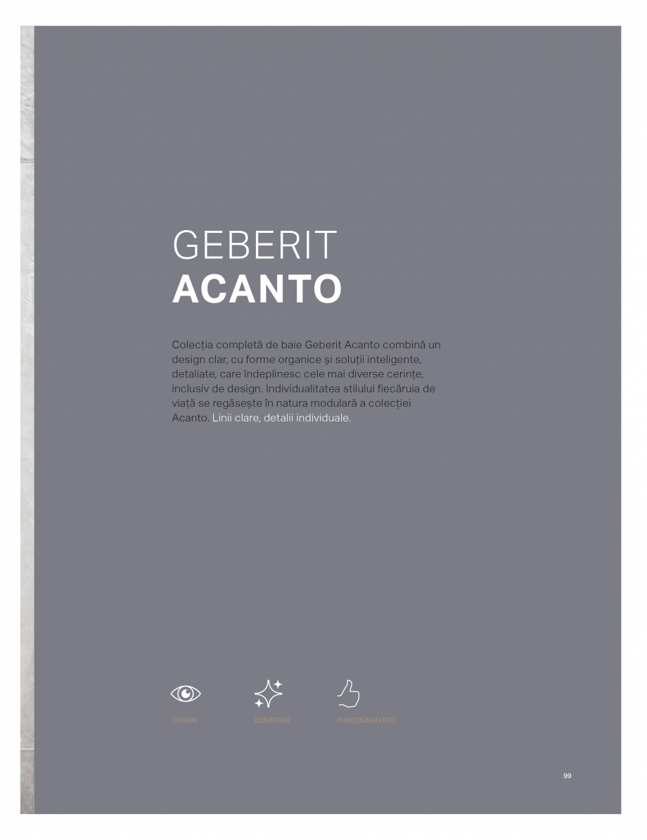 Pagina 95-Catalog GEBERIT - Colectii de baie - 2022  Catalog, brosura Romana lă, există suport pe ambele...
