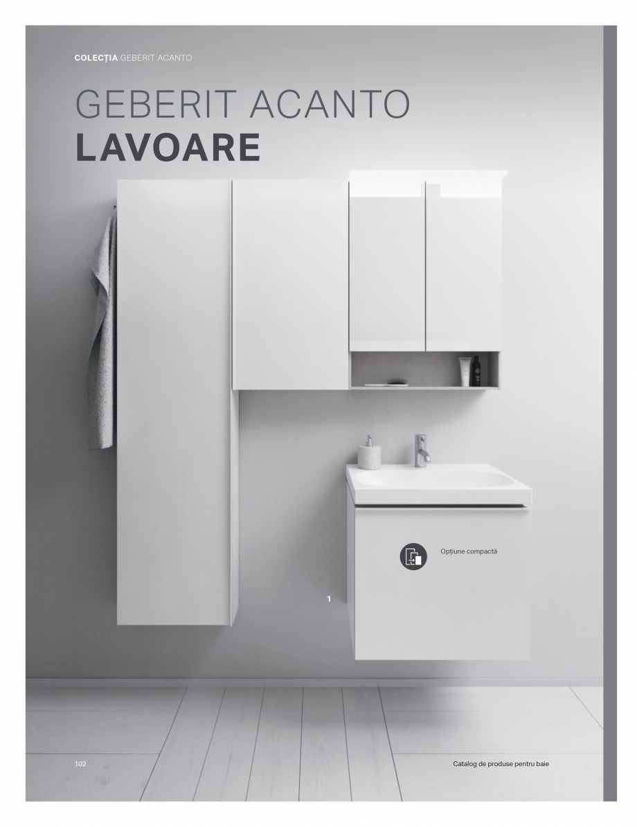 Pagina 98-Catalog GEBERIT - Colectii de baie - 2022  Catalog, brosura Romana urgere, sub forma unui
pieptene, ...
