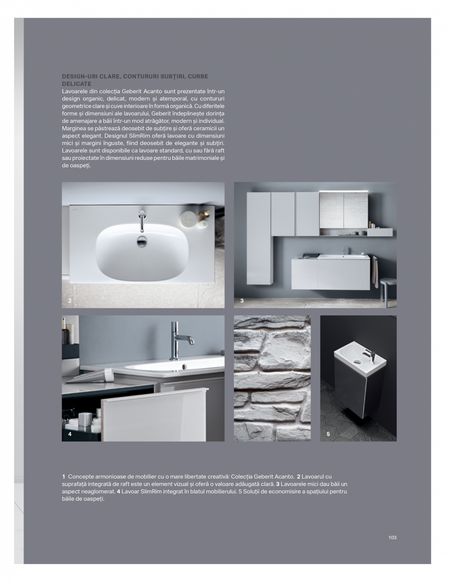 Pagina 99-Catalog GEBERIT - Colectii de baie - 2022  Catalog, brosura Romana ant. Capacul scurgerii în...