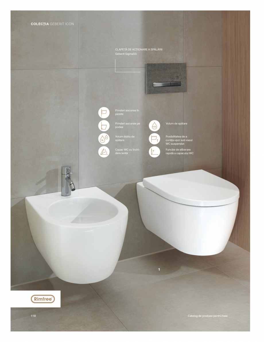 Pagina 114-Catalog GEBERIT - Colectii de baie - 2022  Catalog, brosura Romana CIREA DIN
BAIE
SUSTENABIL

Volum ...