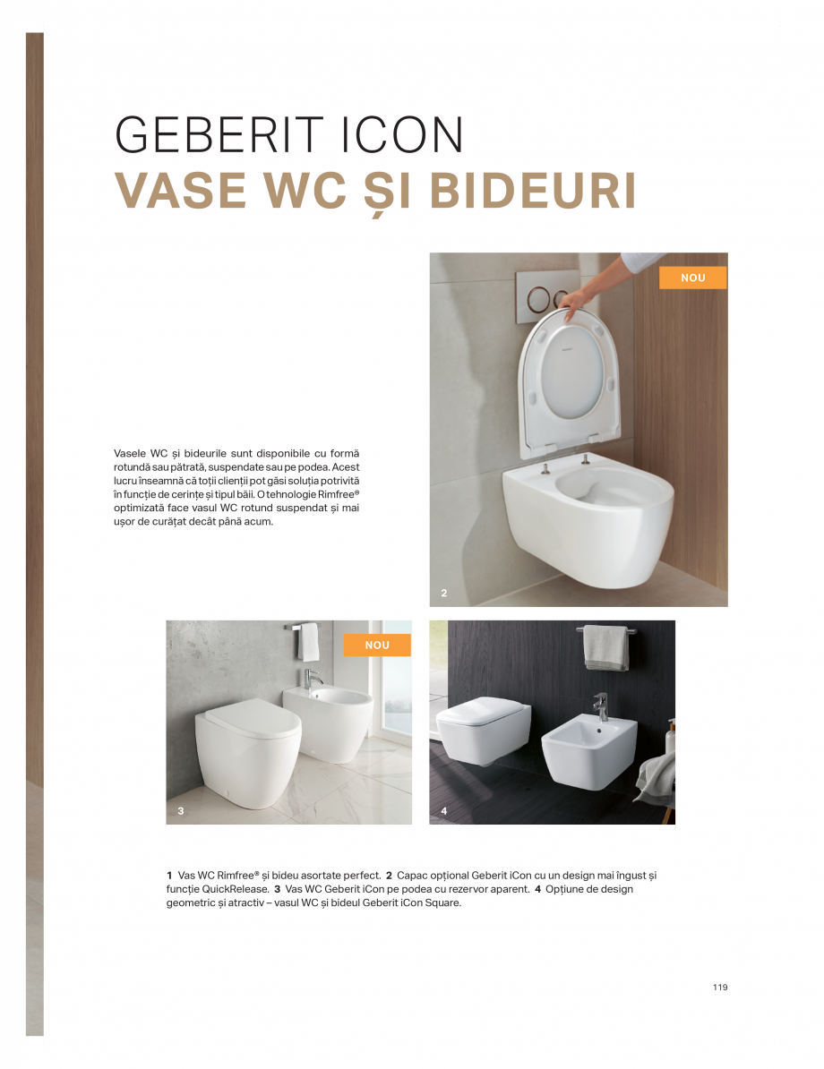 Pagina 115-Catalog GEBERIT - Colectii de baie - 2022  Catalog, brosura Romana e exhaustare a mirosurilor...