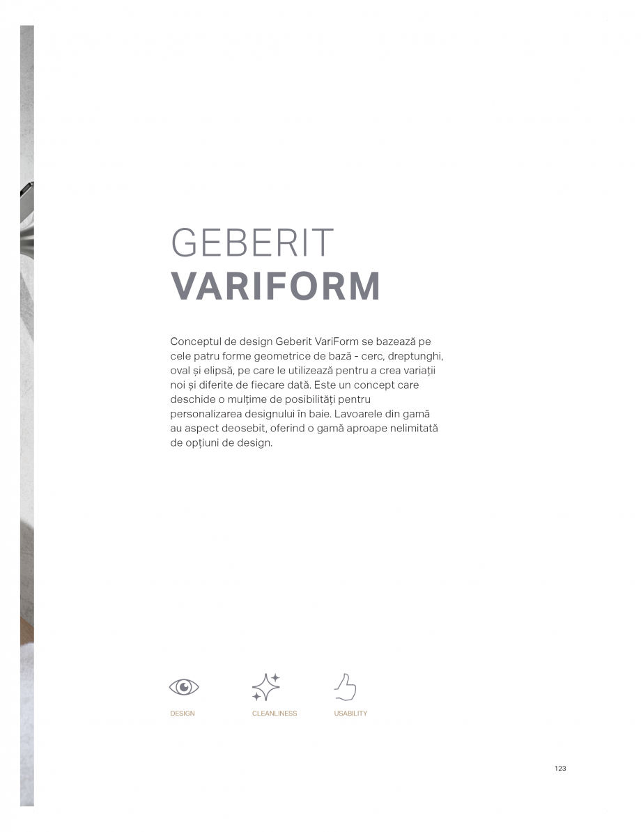 Pagina 119-Catalog GEBERIT - Colectii de baie - 2022  Catalog, brosura Romana d-textured melamine)
Geberit iCon...