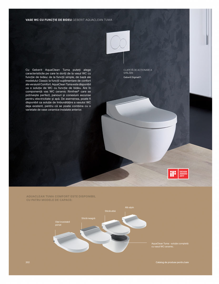 Pagina 198-Catalog GEBERIT - Colectii de baie - 2022  Catalog, brosura Romana 