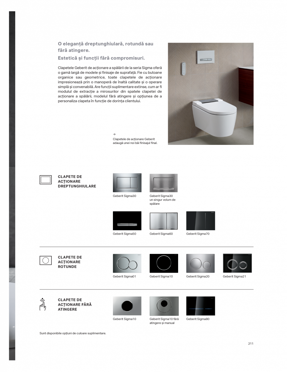 Pagina 207-Catalog GEBERIT - Colectii de baie - 2022  Catalog, brosura Romana 