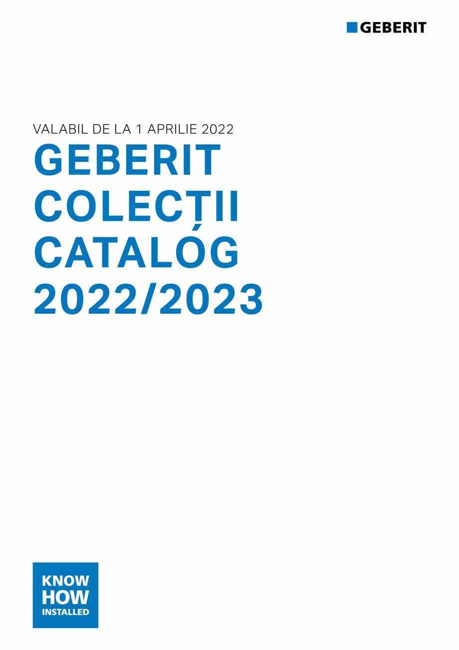 Pagina 1-Catalog GEBERIT - Colectii 2022-2023  Catalog, brosura Romana VALABIL DE LA 1 APRILIE 2022

GEBERIT
...