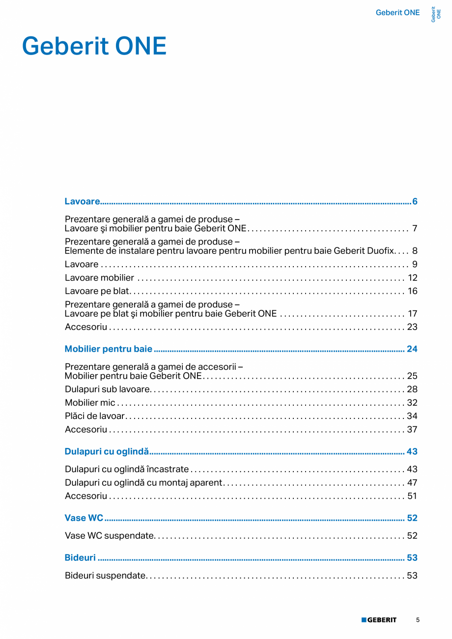 Pagina 3-Catalog GEBERIT - Colectii 2022-2023  Catalog, brosura Romana   .  .  .  .  .  .  .  .  .  .  .  .  ...
