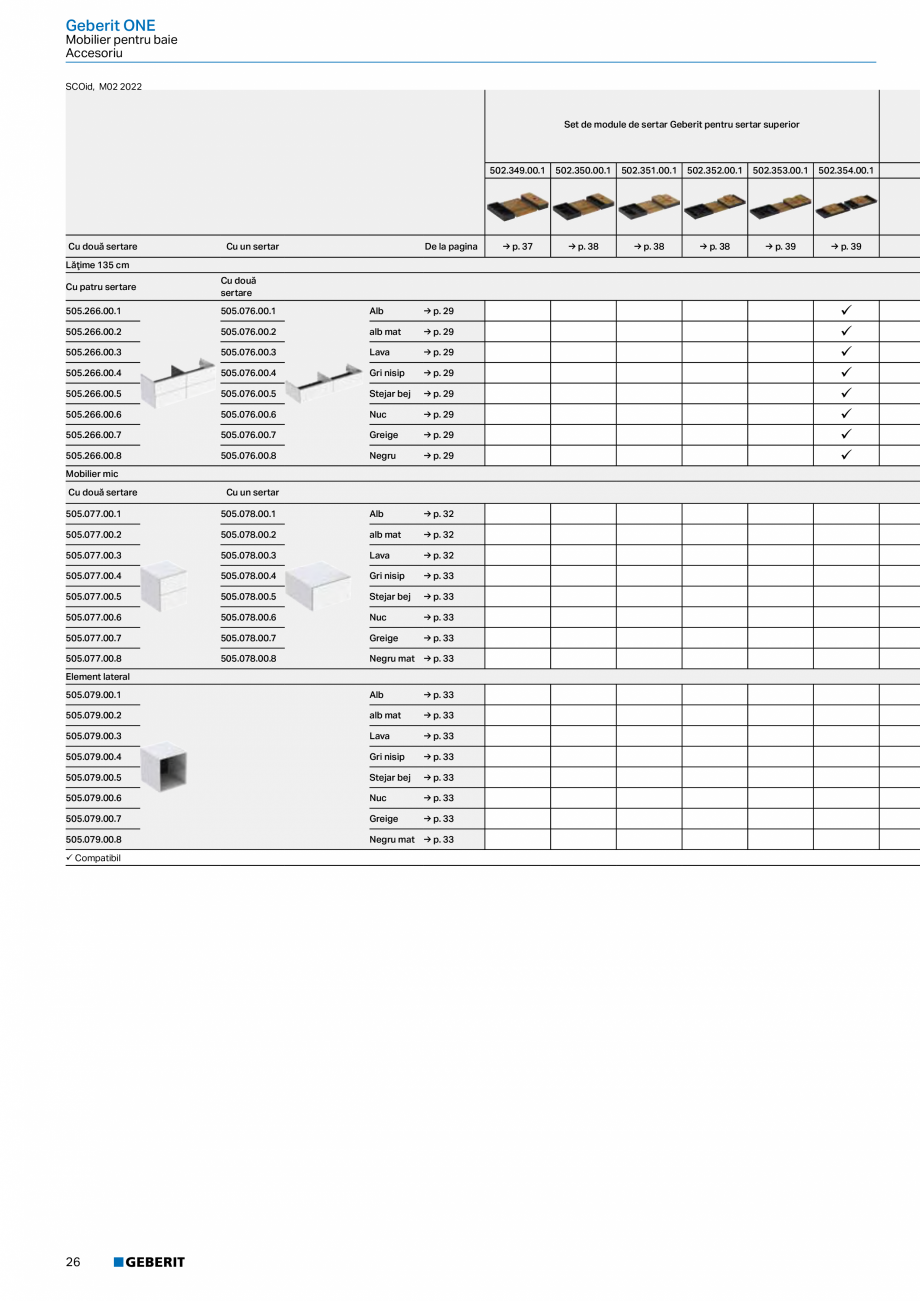 Pagina 24-Catalog GEBERIT - Colectii 2022-2023  Catalog, brosura Romana 

Nou
Lavoar mobilier Geberit ONE,...