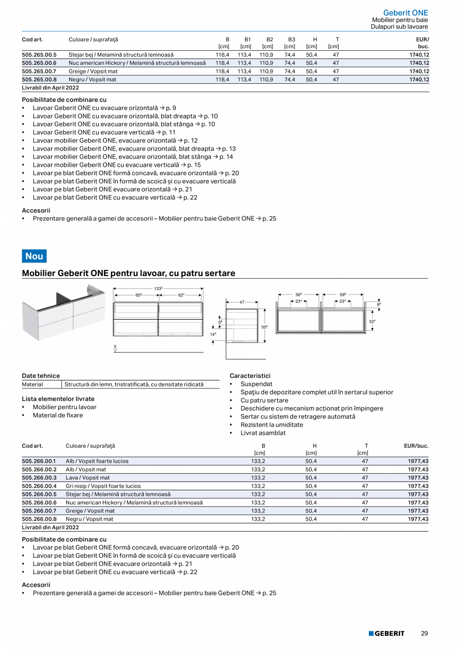 Pagina 27-Catalog GEBERIT - Colectii 2022-2023  Catalog, brosura Romana Date tehnice
Material
Cod art.

Lista ...