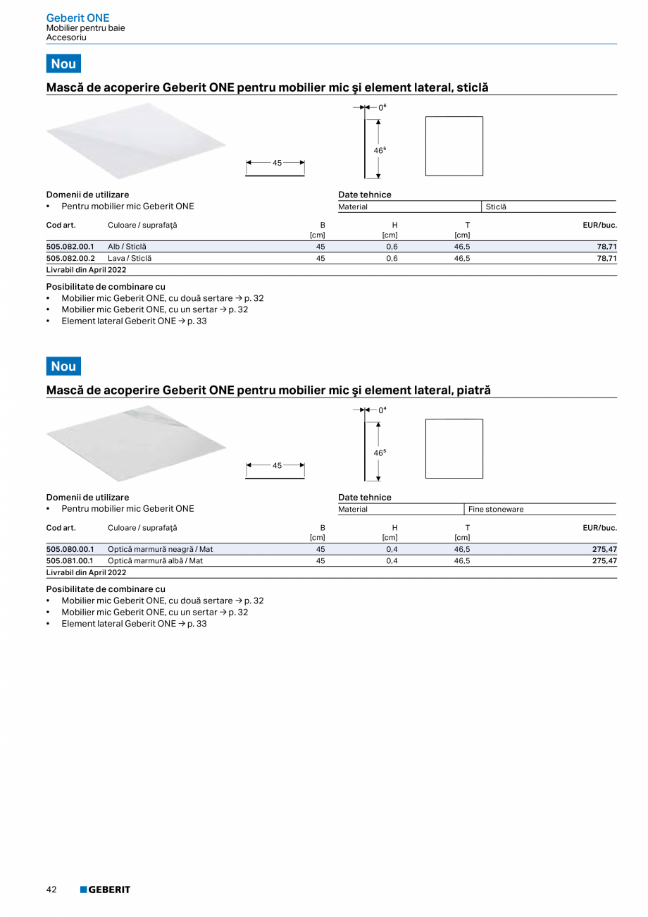 Pagina 30-Catalog GEBERIT - Colectii 2022-2023  Catalog, brosura Romana 

→ p. 28

505.271.00.5

505.261.00....