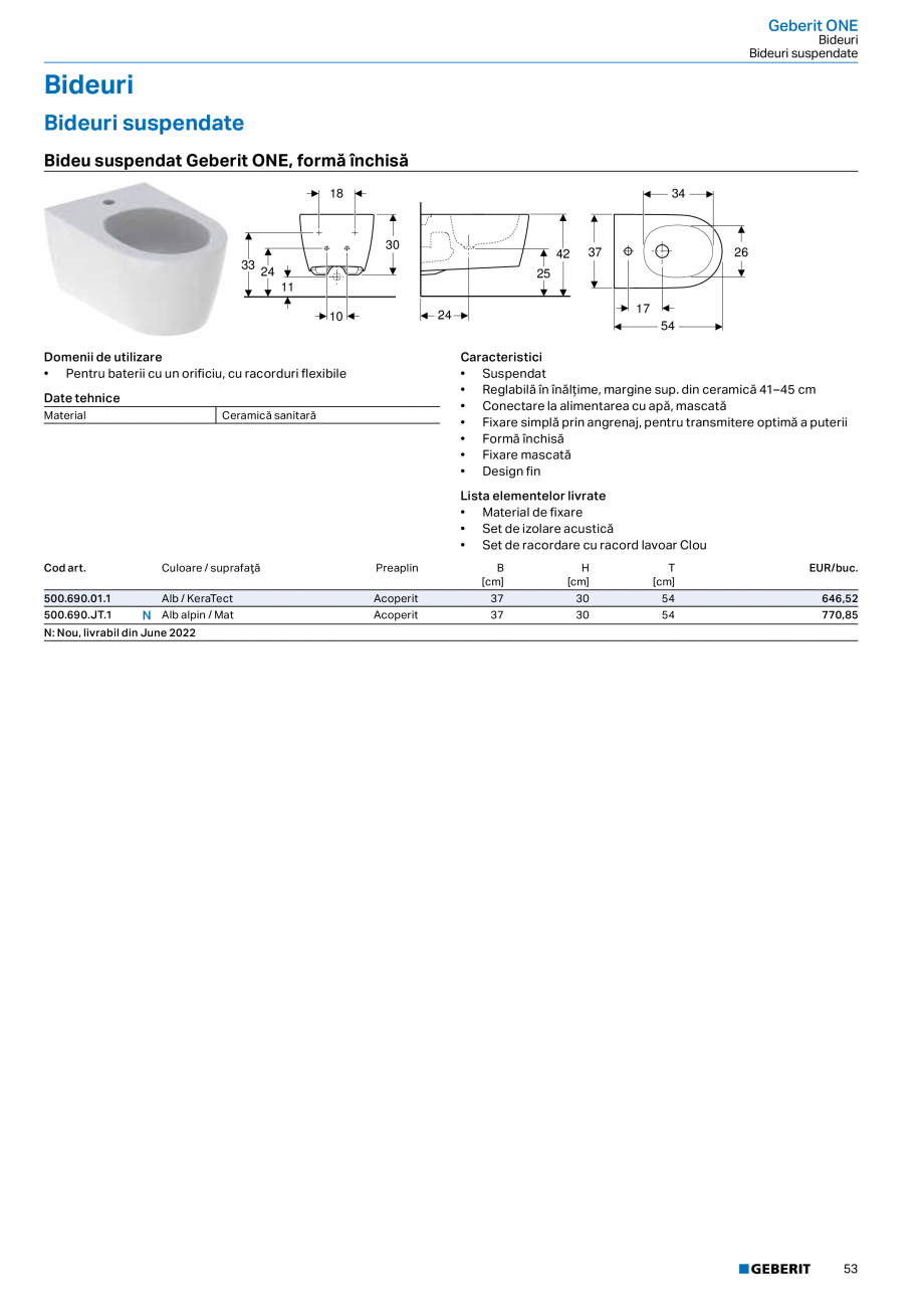 Pagina 41-Catalog GEBERIT - Colectii 2022-2023  Catalog, brosura Romana  tip pieptăne, fixare magnetică
• ...