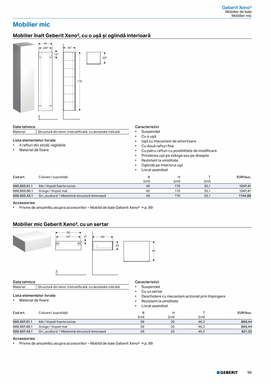 Pagina 87-Catalog GEBERIT - Colectii 2022-2023  Catalog, brosura Romana limentar
• Cutie de montaj Geberit...