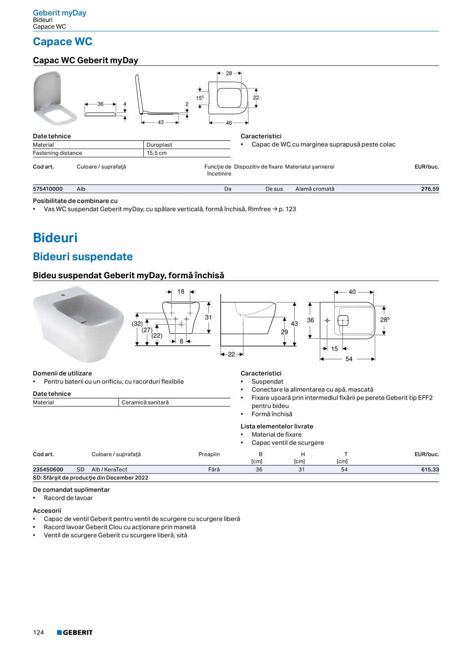 Pagina 112-Catalog GEBERIT - Colectii 2022-2023  Catalog, brosura Romana t mijloc, fără preaplin
KeraTect,...