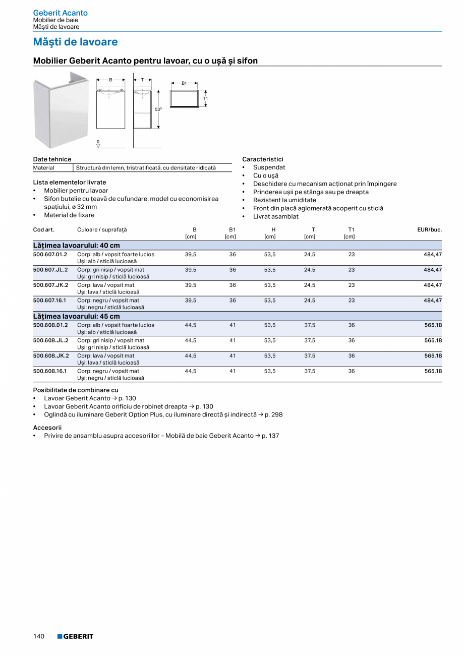 Pagina 128-Catalog GEBERIT - Colectii 2022-2023  Catalog, brosura Romana  Citterio, compartiment de depozitare ...