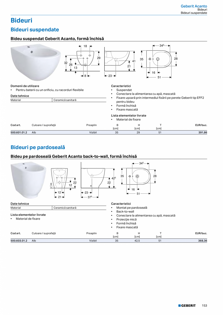 Pagina 141-Catalog GEBERIT - Colectii 2022-2023  Catalog, brosura Romana  .  .  .  .  .  .  .  .  .  .  .  .  ....