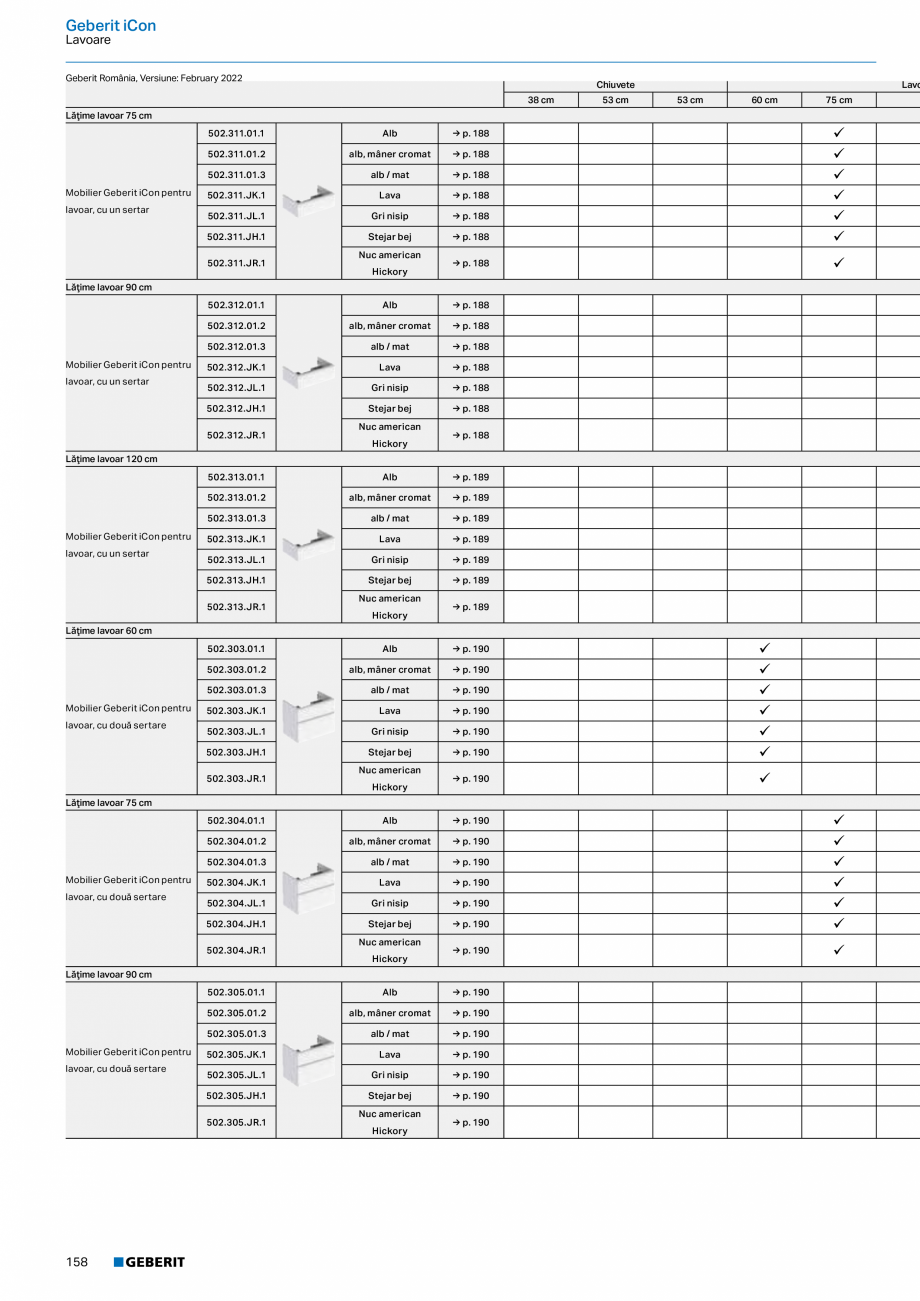 Pagina 146-Catalog GEBERIT - Colectii 2022-2023  Catalog, brosura Romana , decupaj sifon dreapta

→ p. 95
...