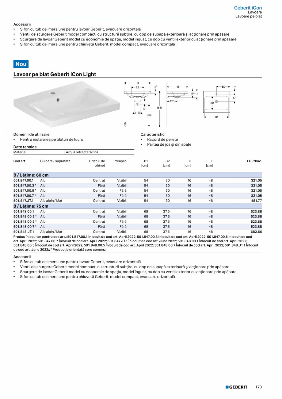 Pagina 161-Catalog GEBERIT - Colectii 2022-2023  Catalog, brosura Romana t de sticlă Geberit Xeno²

Suport...