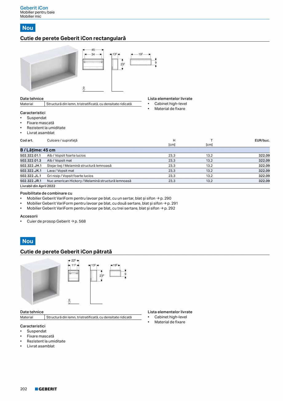 Pagina 190-Catalog GEBERIT - Colectii 2022-2023  Catalog, brosura Romana 
Lavoare
﻿

Lavoare
Lavoar Geberit...