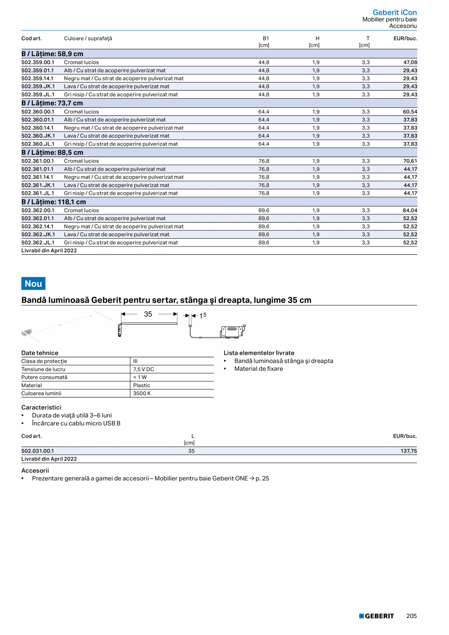 Pagina 193-Catalog GEBERIT - Colectii 2022-2023  Catalog, brosura Romana ățime: 130 cm
135430600

SD

Alb /...