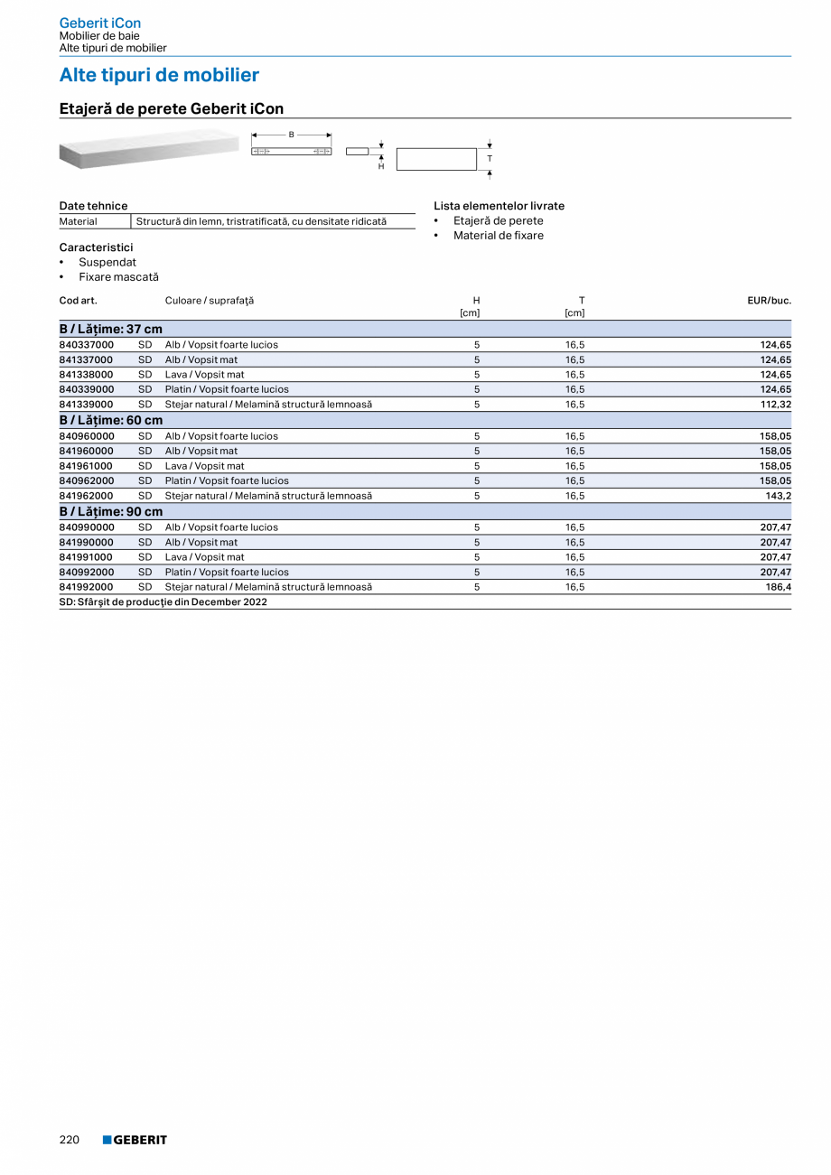 Pagina 208-Catalog GEBERIT - Colectii 2022-2023  Catalog, brosura Romana .  .  .  .  .  .  .  .  .  .  .  .  . ...
